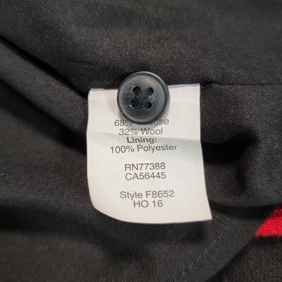 Madewell Size Medium Signal Buffalo Check Plaid Tunic Dress Wool Blend Gingham - Picture 7 of 9